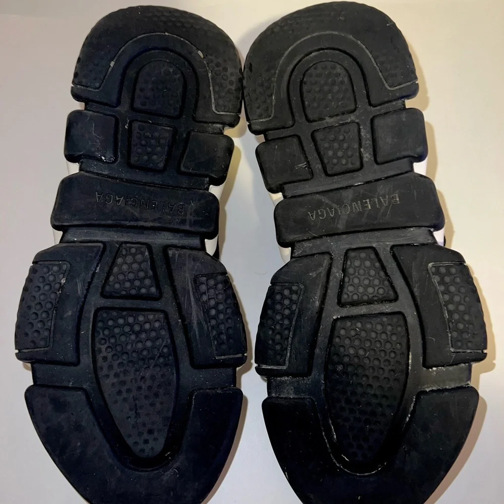 Balenciaga Women Speed Sock Trainer Black Sparkle Runner Sneakers - Picture 6 of 6